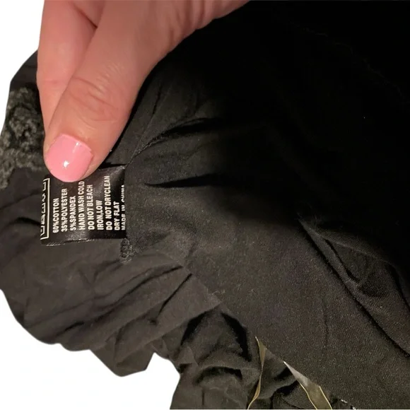 POL Black Flare Pants with Lace Detail - Picture 4 of 4